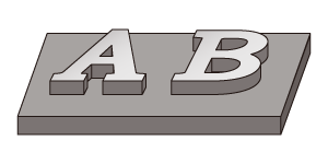 チャンネル文字 一体型