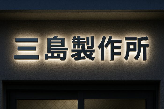 工場・物流倉庫におすすめの大型チャンネル文字