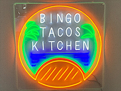 LEDネオンサイン｜ネオン看板_bingo tacos kitchen