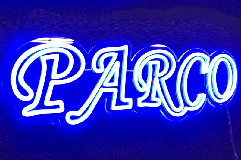 LEDネオンサイン製作（ネオン看板製作）のご紹介　英字PARCO