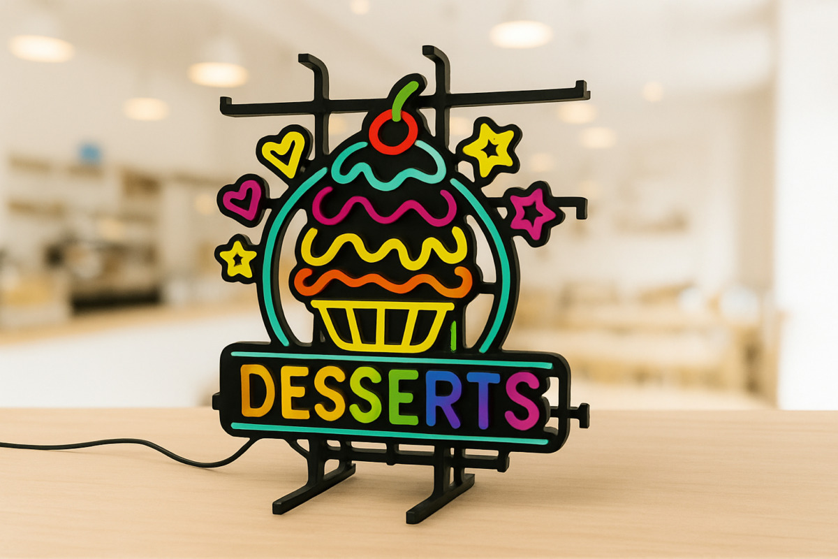 アクリルアートネオン飲食店＆キッチンカー