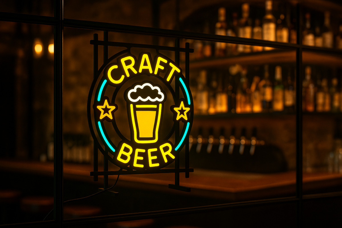 アクリルアートネオン利用シーンBAR