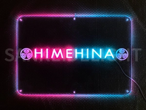 LEDネオンサイン｜ネオン看板のオーダー・製作事例（AltenEga/イラスト/英字/ホワイト）