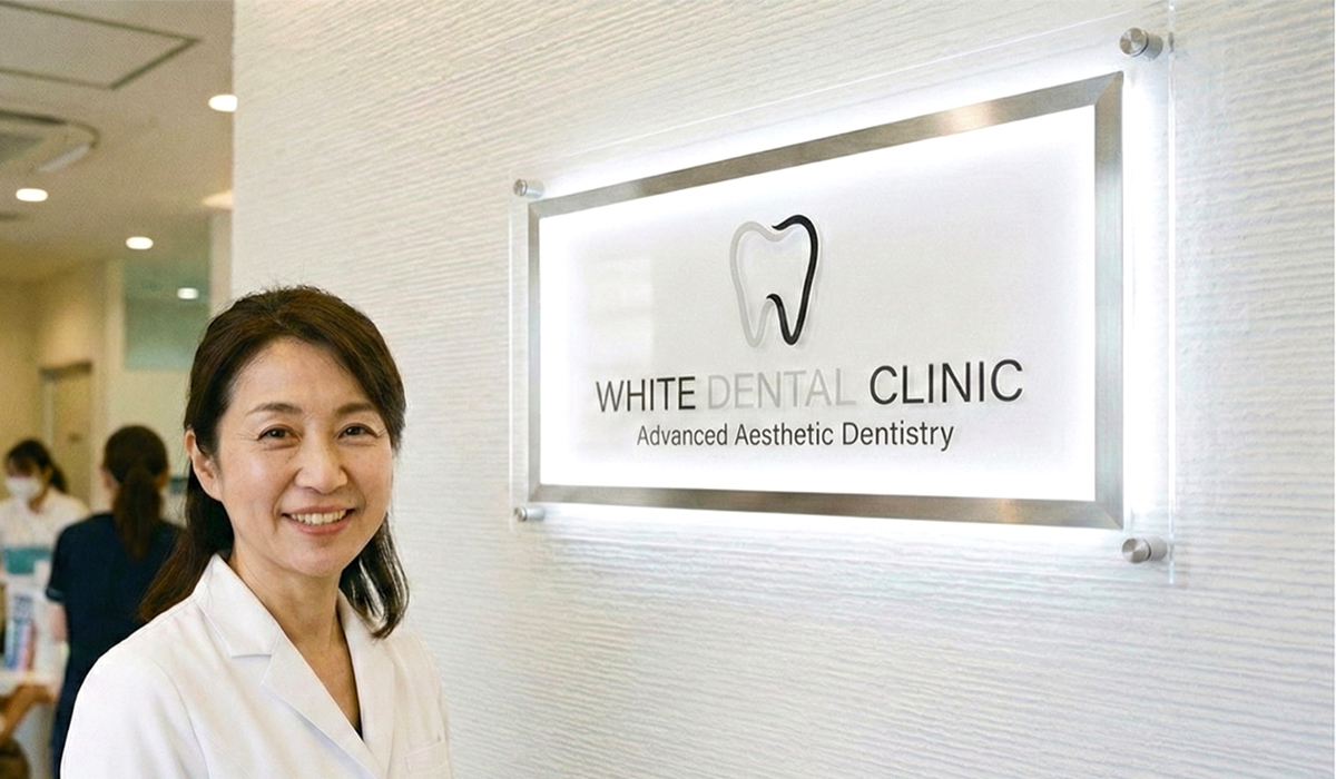 バックライトネオン設置事例（歯科クリニック）